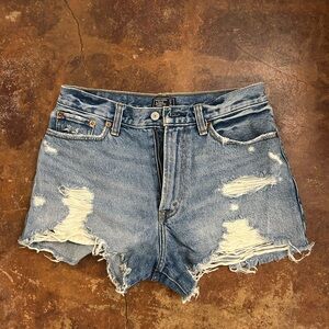 Abercrombie & Fitch Denim Shorts - Annie High Rise Short